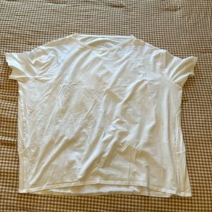 Lululemon white boxy tee